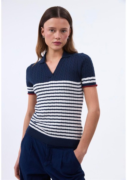 Kadın Kısa Kollu Polo T-Shirt