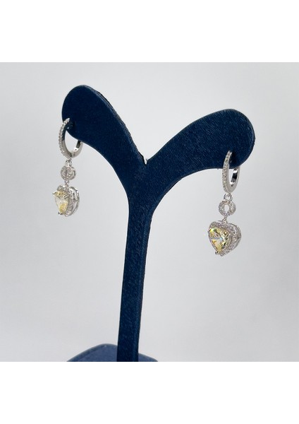 Sitrin Taşlı Gümüş Küpe fiyatları