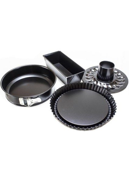 Metaltex Set Kek Kalıbı Siyah 4'lü
