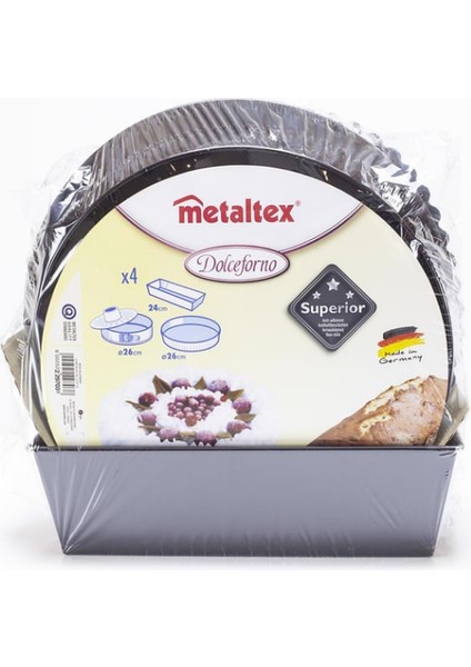 Metaltex Set Kek Kalıbı Siyah 4'lü modelleri