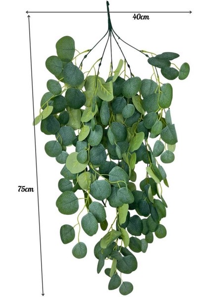 Yapay Çiçek Sarkan Pastel Lüx Okaliptus Büyük Yapraklı Yapay Sarmaşık 75*40CM modelleri