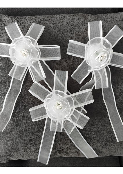 Beyaz Bohça Çeyiz Tepsi Valiz Süsleme Süsü