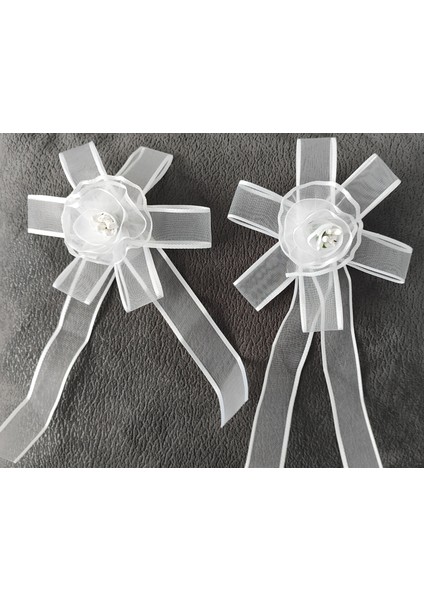 Beyaz Bohça Çeyiz Tepsi Valiz Süsleme Süsü