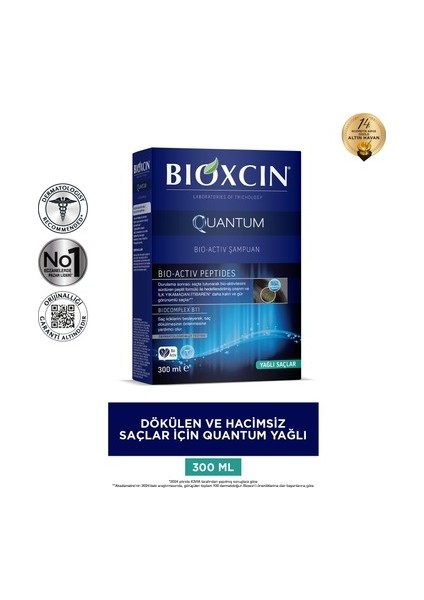 Quantum Yağlı Saçlar İçin Şampuan 300 ml