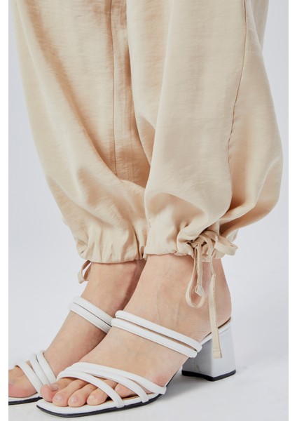 Bej Salaş Kesim Modal Dokuma Pantolon indirimleri