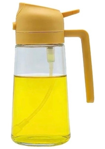 Çift Fonksiyonlu Cam Yağdanlık Zeytinyağı Sıvıyağ Şişesi Airfryer Sprey Yağlık Renk Asorti Renk - 512 fiyatları