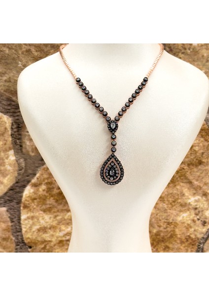 Elmas Montür Rosegold Özel Üretim Gümüş Set Takım - LVRSET12 fırsatları