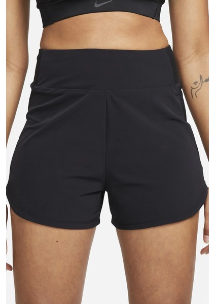 Dri Fit Fitness High Waisted 3" Brief Lined Training Kadın 2 Cepli Antrenman Şortu Siyah modelleri