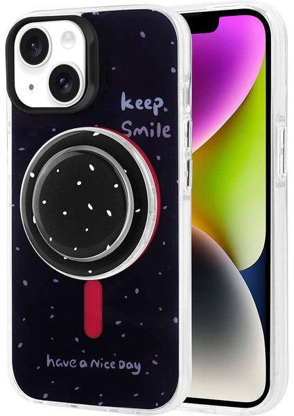 Apple iPhone 14 Kılıf Tiktak Manyetik Şarj Pop Soketli Kapak