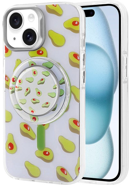 Apple iPhone 15 Kılıf Tiktak Manyetik Şarj Pop Soketli Kapak