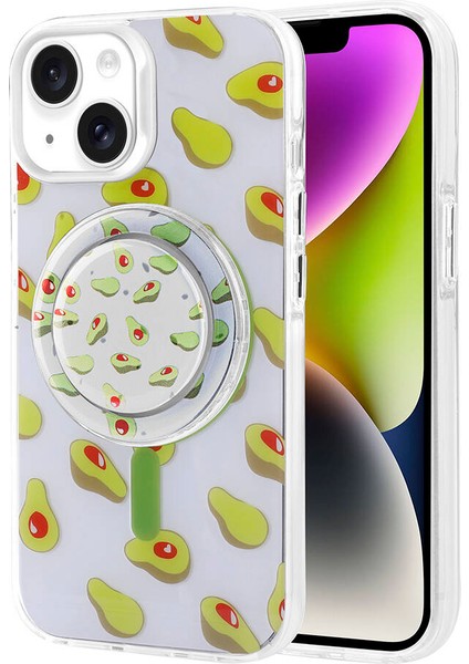 Apple iPhone 14 Kılıf Tiktak Manyetik Şarj Pop Soketli Kapak