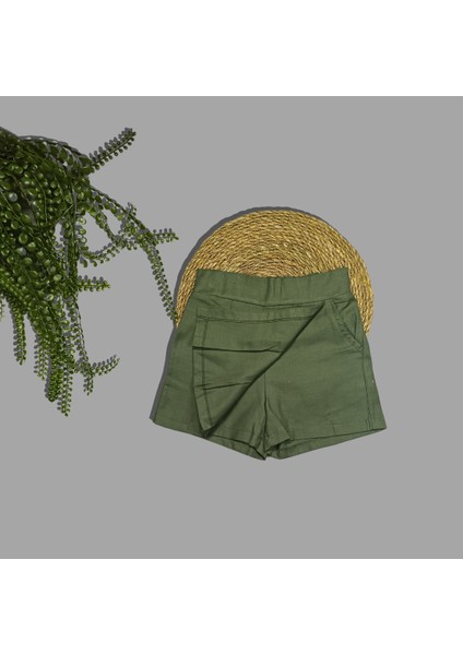 Kız Çocuk Şort Etek- Müslin Gömlek Ikili Takım modelleri