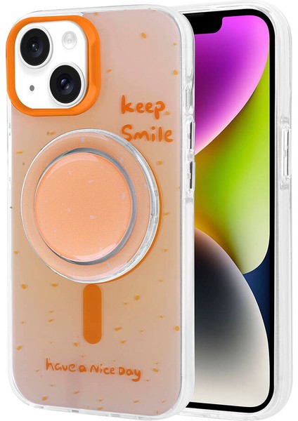 Apple iPhone 13 Kılıf Tiktak Manyetik Şarj Pop Soketli Kapak