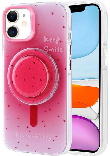 Apple iPhone 11 Kılıf Tiktak Manyetik Şarj Pop Soketli Kapak