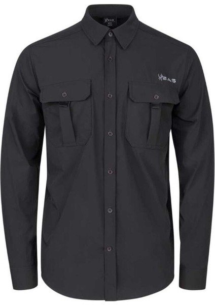 gear antrasit erkek uzun kollu gömlek