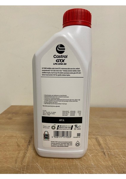Gtx 20W-50 1litre Sentetik Motor Yağı (11/2024 Üretim)