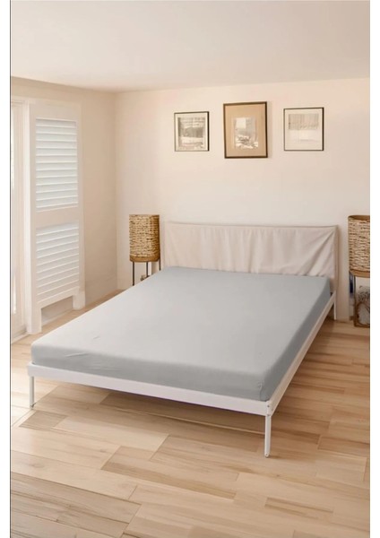 Lastikli Pamuk Penye Çarşaf Gri 160x200 modelleri