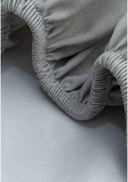 Lastikli Pamuk Penye Çarşaf Gri 160x200 fırsatları