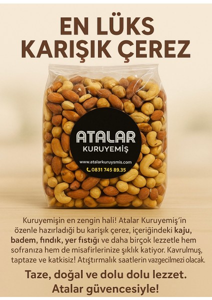 Süper Lüks Karışık Kuruyemiş – 1 kg Özel Seçim