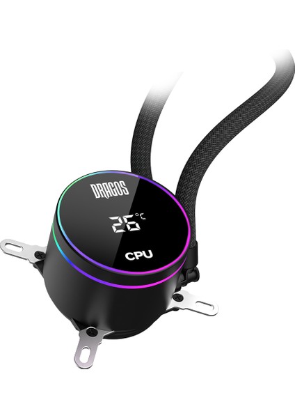 Frostbite 360 Intel-Amd 360MM Isı Göstergeli Argb Siyah Sıvı Soğutucu