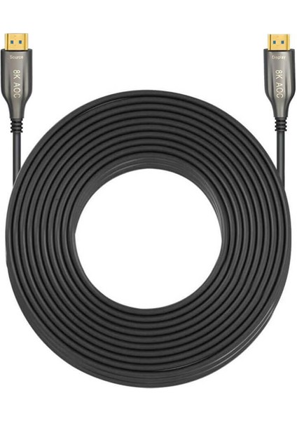 25 Metre - Aoc Fiber HDMI 2.1 Kablo - 48GBPS, 8K@60Hz, 4K@120Hz, 4K@60Hz, Earc, D-Hdr, Dolby Vision
