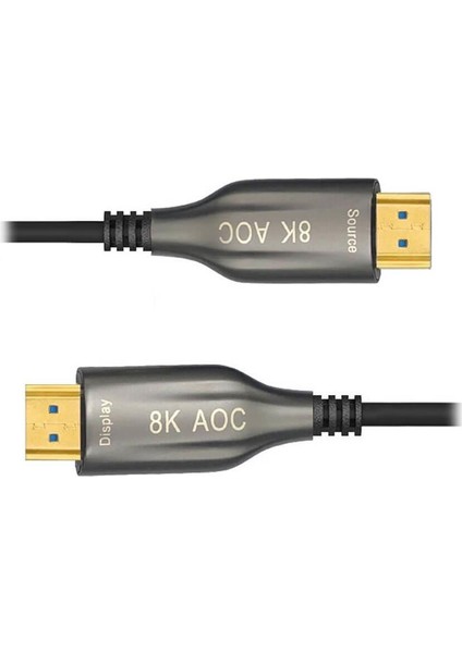 25 Metre - Aoc Fiber HDMI 2.1 Kablo - 48GBPS, 8K@60Hz, 4K@120Hz, 4K@60Hz, Earc, D-Hdr, Dolby Vision