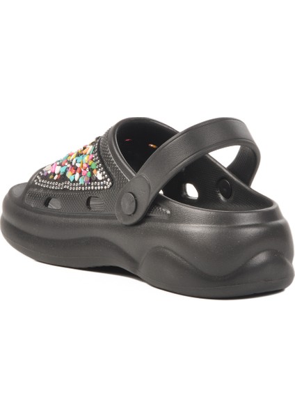 Siyah Işlemeli Hafif Eva Kadın Sabo Terlik E-800 Z fırsatları