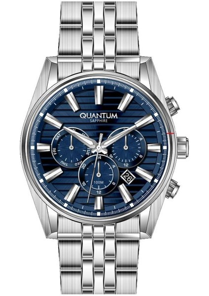 PWG1194.390 Safir Camlı Çelik Kordon Çelik Kasa 10 Atm Suya Dayanıklı Metalik Renk Erkek Kol Saati