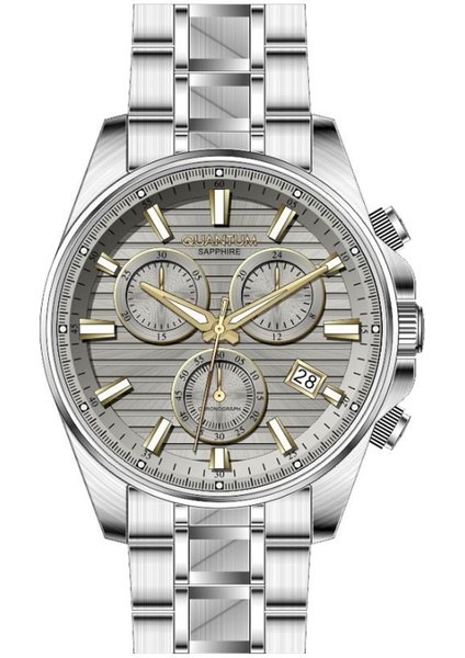 PWG1122S.310 Safir Camlı Çelik Kordon Çelik Kasa 10 Atm Suya Dayanıklı Metalik-Altın Renk Erkek Kol Saati