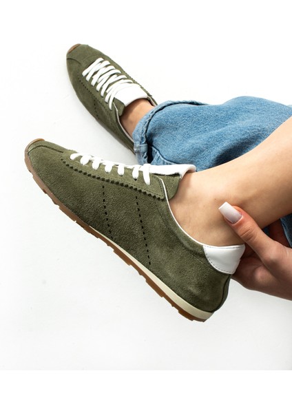 Fulgor Yeşil Hakiki Deri Kadın Sneakers modelleri