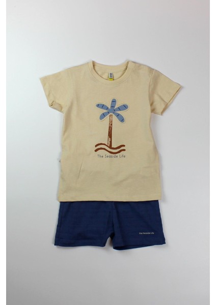 Erkek Bebek Penye Şort Takım