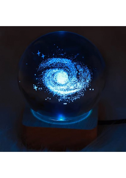 Isme Özel Büyük Boy Işıklı Kare Ahşap Kaideli Toz Bulutu Temalı Cam Küre 8 cm fiyatları