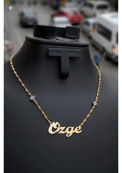 Nazar Boncuklu Isimli Kolye Gümüş Kişiye Özel