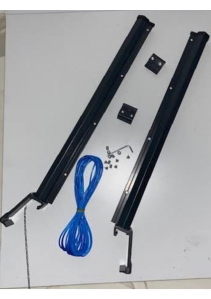 Kare Küpeşte Çamaşır Askılığı 60X25 Antresit Gri