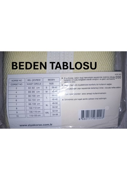 Bel Korsesi Dokuma-Yün Tuşe fiyatları