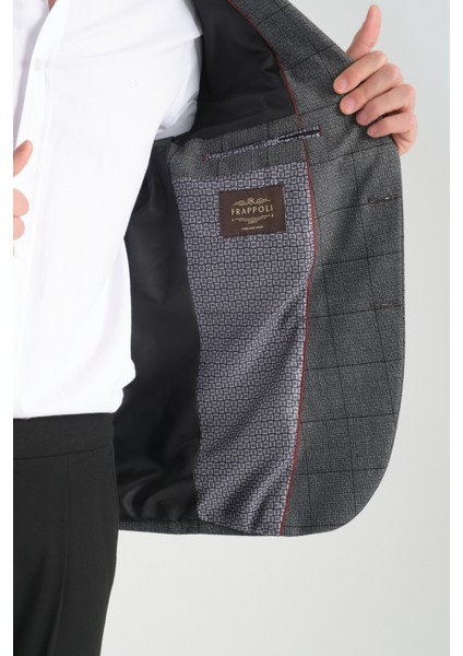 Mendes Erkek Siyah Ekose Slim Fit Mono Yaka Spor Blazer Ceket fırsatları