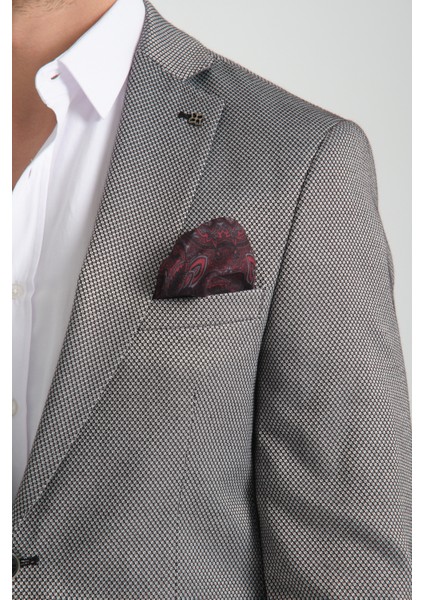 Elita Erkek Siyah Mikro Desenli Slim Fit Mono Yaka Spor Blazer Ceket fiyatları