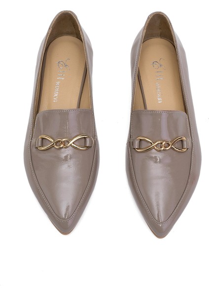 Elit Fiora Kadın Rugan Deri Casual Ayakkabı Siyah modelleri