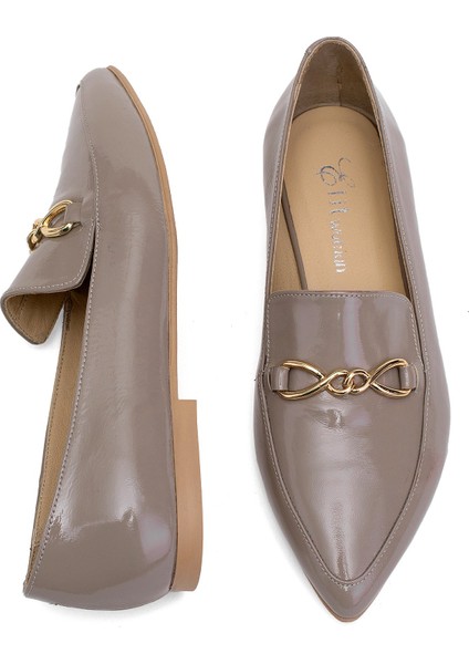 Elit Fiora Kadın Rugan Deri Casual Ayakkabı Siyah fırsatları