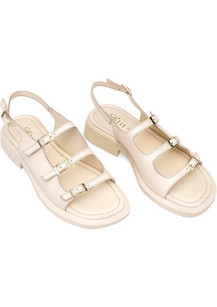 Elit Vivienne Kadın Deri Ortopedik Düz Sandalet Siyah fiyatları