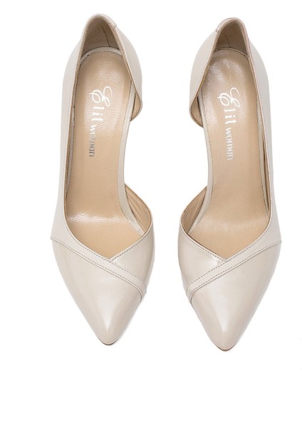 Elit Arlena Kadın Deri Stiletto Bej fırsatları