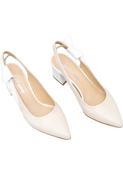 Elit Amina Kadın Deri Klasik Topuklu Ayakkabı Yeşil fiyatları