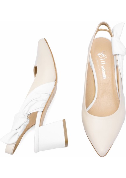 Elit Amina Kadın Deri Klasik Topuklu Ayakkabı Yeşil fırsatları