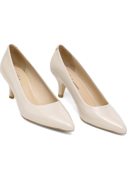 Elit Elysia Kadın Rugan Deri Stiletto Bej fiyatları