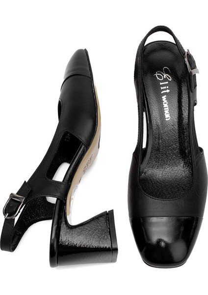 Elit Serina Kadın Deri Klasik Topuklu Ayakkabı Bej fırsatları