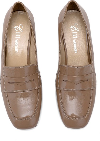 Elit Mireya Kadın Rugan Deri Klasik Topuklu Ayakkabı Siyah modelleri