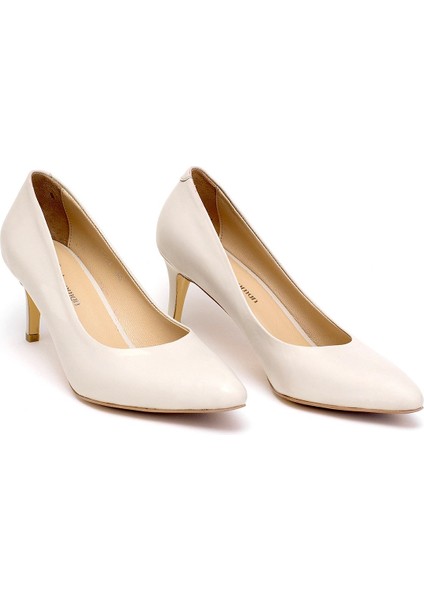 Elit Selestia Kadın Deri Stiletto Lacivert