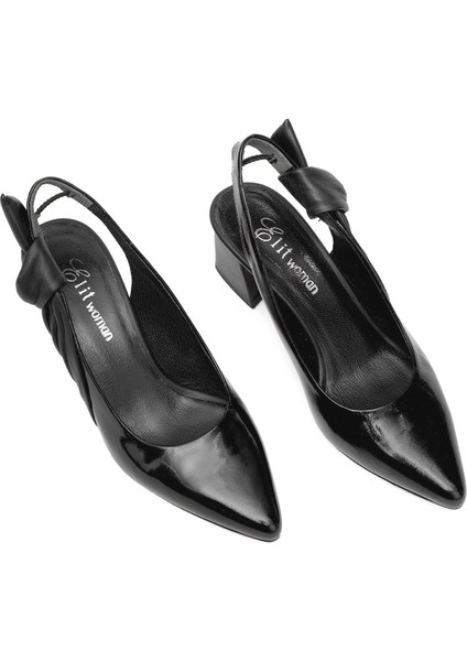 Elit Amina Kadın Deri Klasik Topuklu Ayakkabı Yeşil fiyatları