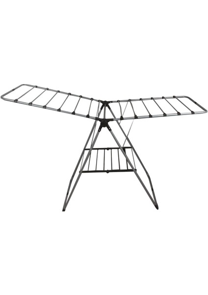 Katlanabilir Çamaşır Kurutma Askısı Çamaşırlık - Gri C1-1-248