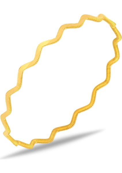 3'lü Zigzag Ajda Takım 30 Gr(Gram) 22 Ayar Altın Işçiliksiz Bilezik modelleri